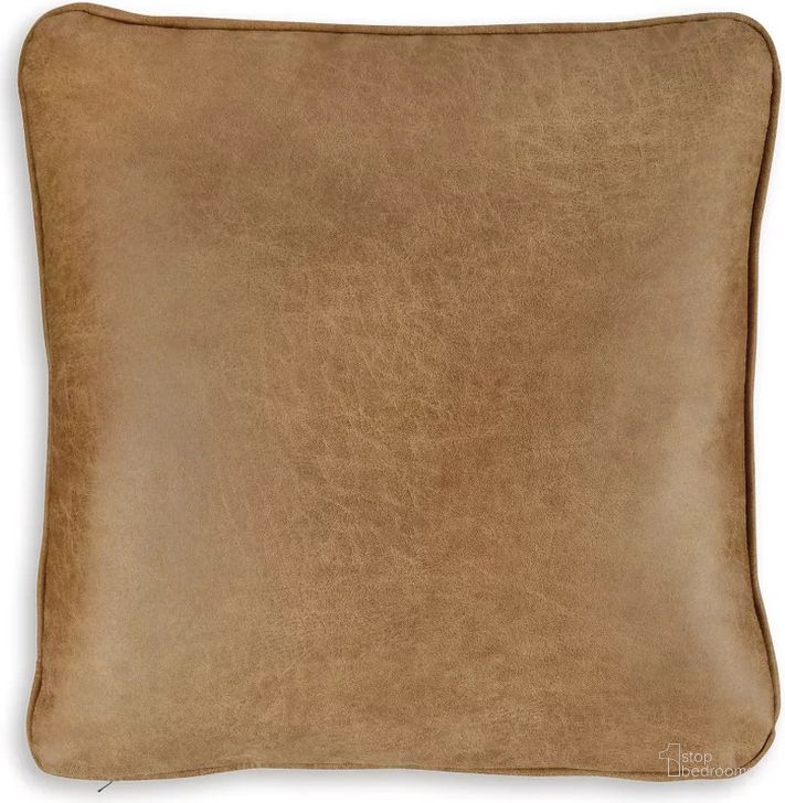 The appearance of Cortnie Caramel Pillow Set of 4 designed by Signature Design by Ashley in the transitional interior design. This caramel piece of furniture  was selected by 1StopBedrooms from Cortnie Collection to add a touch of cosiness and style into your home. Sku: A1000953. Material: Fabric. Product Type: Pillow. Image1