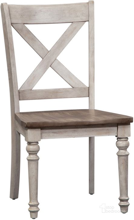The appearance of Cottage Lane Side Chair (Set of 2) designed by Liberty in the transitional interior design. This white and gray piece of furniture  was selected by 1StopBedrooms from Cottage Lane Collection to add a touch of cosiness and style into your home. Sku: 350-C3000S. Product Type: Dining Chair. Material: Rubberwood. Image1