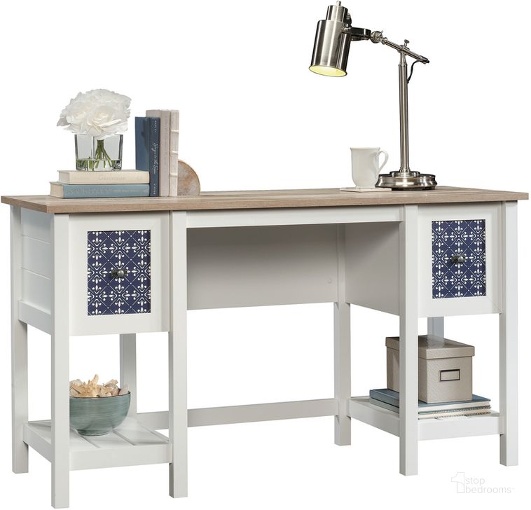 The appearance of Cottage Road Desk In Soft White designed by Sauder in the country / farmhouse interior design. This soft white piece of furniture  was selected by 1StopBedrooms from Cottage Road Collection to add a touch of cosiness and style into your home. Sku: 424152. Product Type: Desk. Material: Engineered Wood. Image1