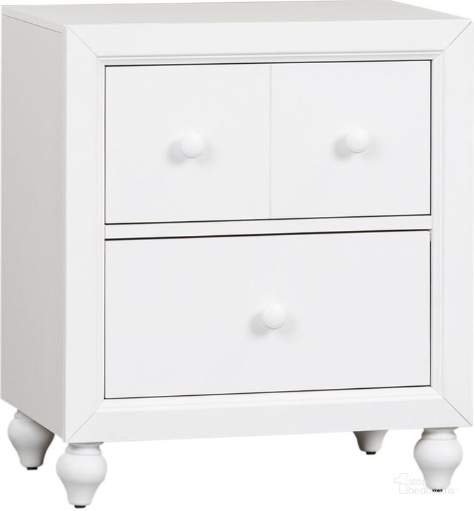 The appearance of Cottage View White Nightstand designed by Liberty in the transitional interior design. This white piece of furniture  was selected by 1StopBedrooms from Cottage View Collection to add a touch of cosiness and style into your home. Sku: 523-BR60. Material: Wood. Product Type: Nightstand. Image1