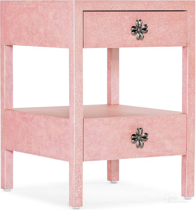 The appearance of Courage Accent Table In Pink designed by Hooker in the transitional interior design. This pink piece of furniture  was selected by 1StopBedrooms from Komen Collection to add a touch of cosiness and style into your home. Sku: 5000-50001-66. Material: Wood. Product Type: Accent Table. Image1