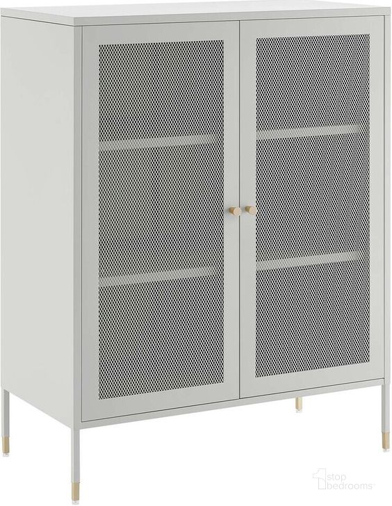 The appearance of Covelo 32 Inch Accent Cabinet In Light Gray designed by Modway in the modern / contemporary interior design. This light gray piece of furniture  was selected by 1StopBedrooms from Covelo Collection to add a touch of cosiness and style into your home. Sku: EEI-6209-LGR. Material: Steel. Product Type: Accent Cabinet. Image1