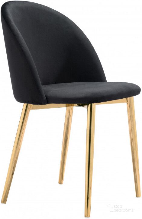 The appearance of Cozy Black Dining Chair Set Of 2 designed by Zuo Modern in the modern / contemporary interior design. This black piece of furniture  was selected by 1StopBedrooms from Cozy Collection to add a touch of cosiness and style into your home. Sku: 101556. Material: Steel. Product Type: Dining Chair. Image1