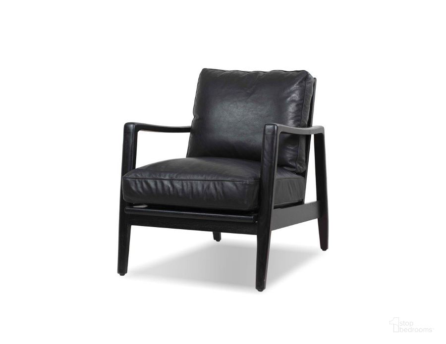 The appearance of Craftsman Matte Black Frame And Leather Accent Chair designed by Mobital in the modern / contemporary interior design. This black piece of furniture  was selected by 1StopBedrooms from Craftsman Collection to add a touch of cosiness and style into your home. Sku: LCH-CRAF-MBLA-BLAC. Material: Wood. Product Type: Accent Chair. Image1