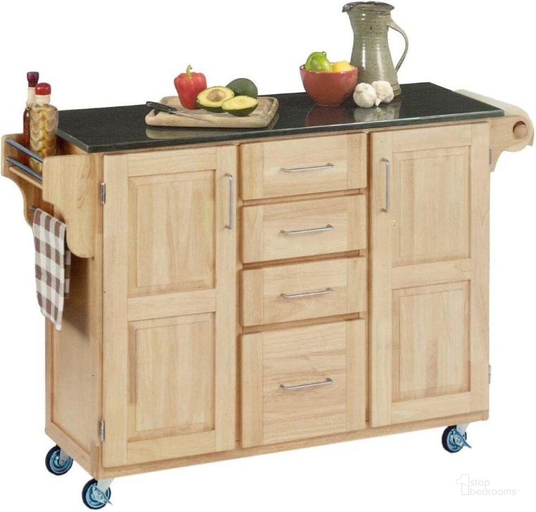 The appearance of Create-A-Cart Brown Kitchen Cart 9100-1014 designed by Homestyles in the traditional interior design. This brown piece of furniture  was selected by 1StopBedrooms from Create-A-Cart Collection to add a touch of cosiness and style into your home. Sku: 9100-001;9100-104. Material: Wood. Product Type: Kitchen Cart. Image1