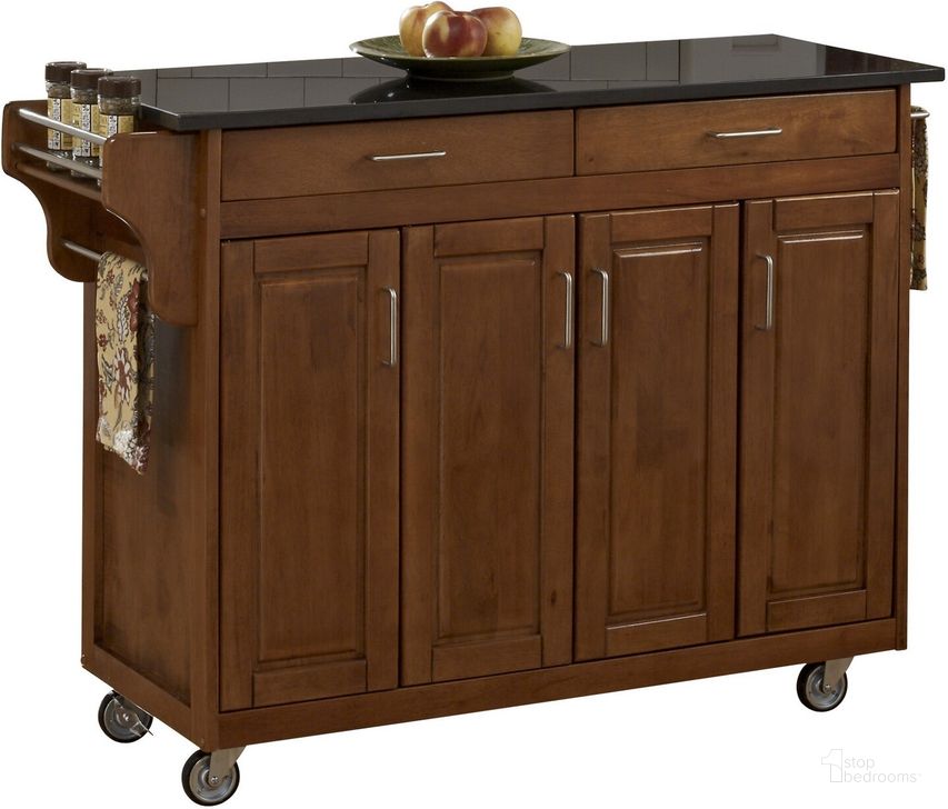 The appearance of Create-A-Cart Brown Kitchen Cart 9200-1064 designed by Homestyles in the traditional interior design. This brown piece of furniture  was selected by 1StopBedrooms from Create-A-Cart Collection to add a touch of cosiness and style into your home. Sku: 9100-104;9200-006. Material: Wood. Product Type: Kitchen Cart. Image1