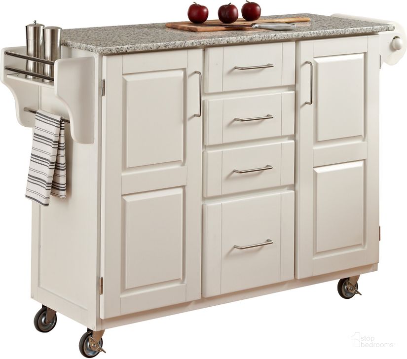 The appearance of Create-A-Cart Off White Kitchen Cart 9100-1023 designed by Homestyles in the traditional interior design. This off white piece of furniture  was selected by 1StopBedrooms from Create-A-Cart Collection to add a touch of cosiness and style into your home. Sku: 9100-103;9100-002. Material: Wood. Product Type: Kitchen Cart. Image1