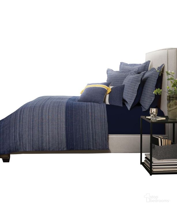 The appearance of Crestwood 8 Piece King Duvet Set In Denim designed by AICO in the modern / contemporary interior design. This denim piece of furniture  was selected by 1StopBedrooms from Crestwood Collection to add a touch of cosiness and style into your home. Sku: BCS-KD08-CRSWD-DNM. Material: Cotton. Product Type: Duvet Set.