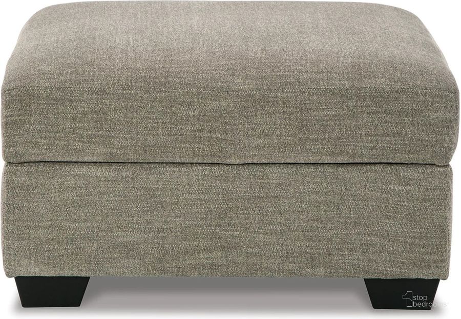 The appearance of Creswell Ottoman With Storage In Stone designed by Signature Design by Ashley in the modern / contemporary interior design. This stone piece of furniture  was selected by 1StopBedrooms from Creswell Collection to add a touch of cosiness and style into your home. Sku: 1530511. Material: Fabric. Product Type: Ottoman. Image1