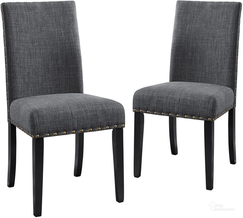 The appearance of Crispin Granite Dining Chair Set Of 2 designed by New Classic in the transitional interior design. This gray piece of furniture  was selected by 1StopBedrooms from Crispin Collection to add a touch of cosiness and style into your home. Sku: D162-SC-GRN. Product Type: Dining Chair. Image1