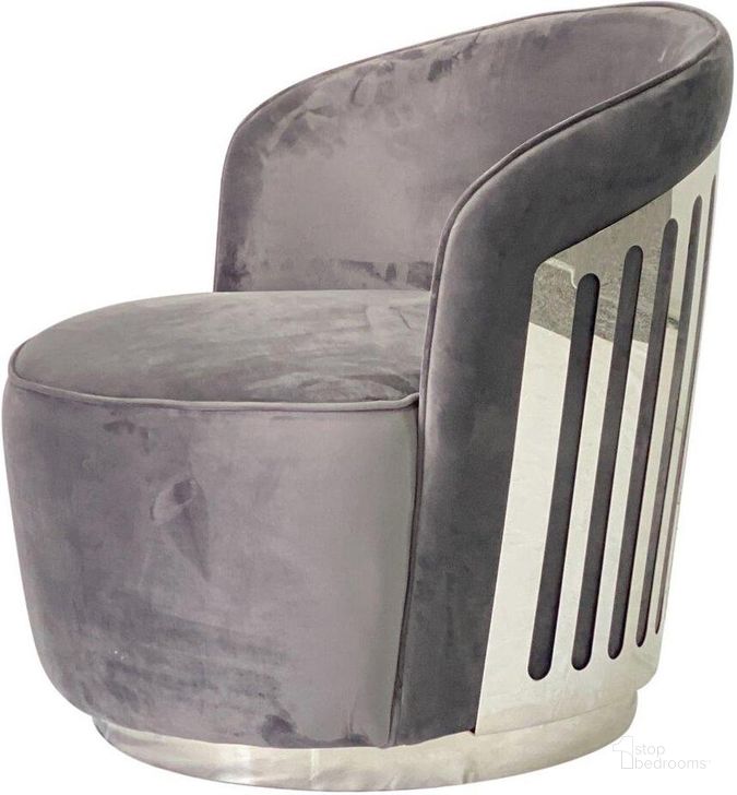 The appearance of Cronos Gray/Silver Sofa Chair 0qb24536844 designed by Artisan Elegance in the modern / contemporary interior design. This gray/silver piece of furniture  was selected by 1StopBedrooms from Cronos Collection to add a touch of cosiness and style into your home. Sku: ACSGRSS020. Product Type: Sofa Chair. Material: Stainless Steel. Image1
