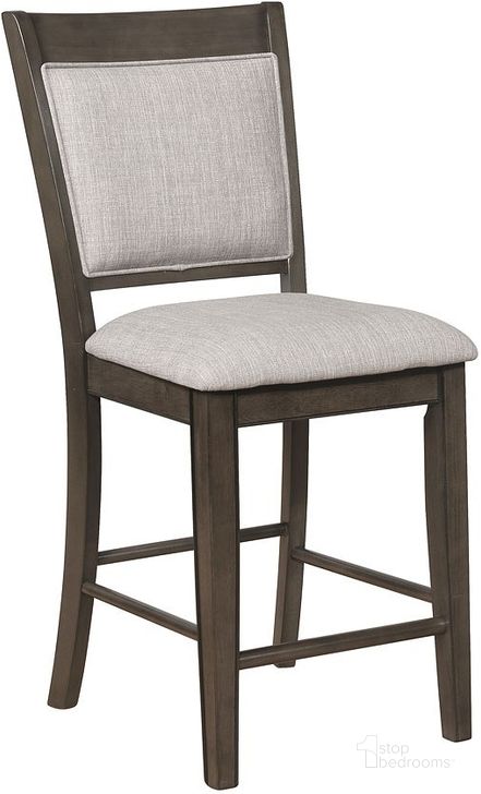 The appearance of Fulton Counter Height Chair (Grey) (Set of 2) designed by Crown Mark in the modern / contemporary interior design. This grey piece of furniture  was selected by 1StopBedrooms from Fulton Collection to add a touch of cosiness and style into your home. Sku: 2727GY-S-24. Product Type: Counter Height Chair. Image1