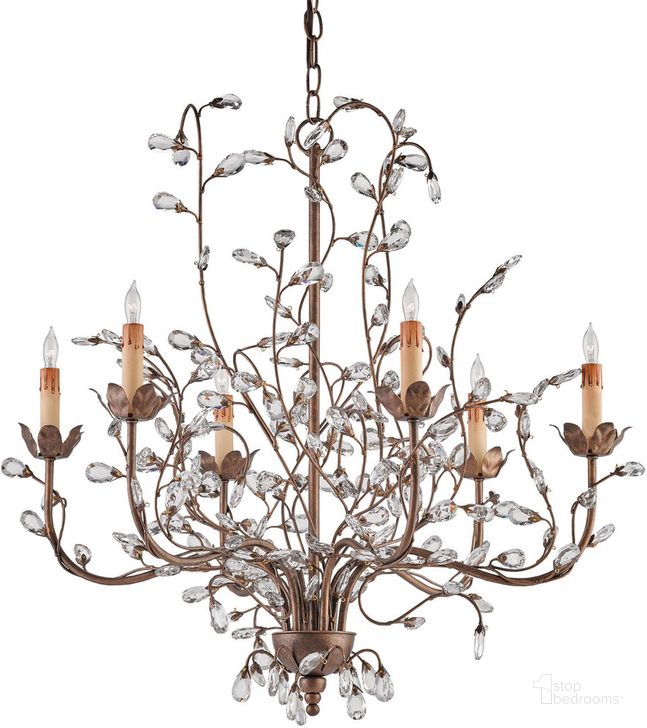 The appearance of Crystal Bud Medium Gold Chandelier designed by Currey & Company in the modern / contemporary interior design. This gold piece of furniture  was selected by 1StopBedrooms from Crystal Bud Collection to add a touch of cosiness and style into your home. Sku: 9882. Product Type: Chandelier. Material: Iron.