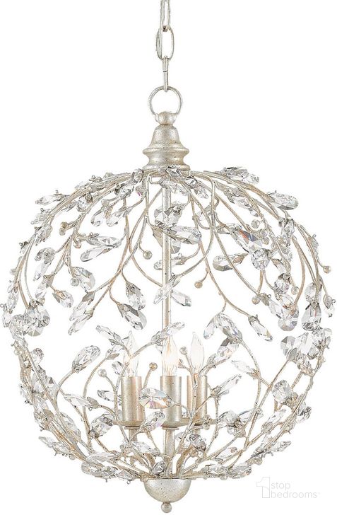 The appearance of Crystal Bud Silver Orb Chandelier designed by Currey & Company in the modern / contemporary interior design. This silver piece of furniture  was selected by 1StopBedrooms from Crystal Bud Collection to add a touch of cosiness and style into your home. Sku: 9000-0076. Product Type: Chandelier. Material: Iron.