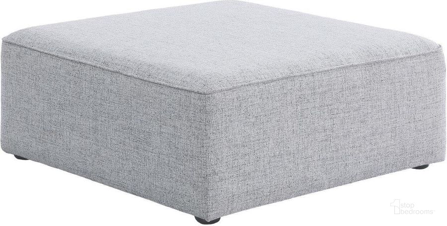 The appearance of Cube Grey Durable Linen Ottoman designed by Meridian in the modern / contemporary interior design. This grey piece of furniture  was selected by 1StopBedrooms from Cube Collection to add a touch of cosiness and style into your home. Sku: 630Grey-Ott. Material: Wood. Product Type: Ottoman. Image1