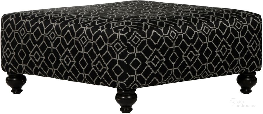 The appearance of Cumberland Cocktail Ottoman In Onyx designed by Jackson in the traditional interior design. This onyx piece of furniture  was selected by 1StopBedrooms from Cumberland Collection to add a touch of cosiness and style into your home. Sku: 324512291908. Material: Fabric. Product Type: Ottoman.