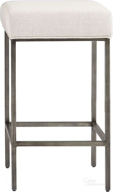 The appearance of Curated Greystone Mitchell Console Stool designed by Universal in the transitional interior design. This gray piece of furniture  was selected by 1StopBedrooms from Curated Collection to add a touch of cosiness and style into your home. Sku: 749803-S. Product Type: Barstool.