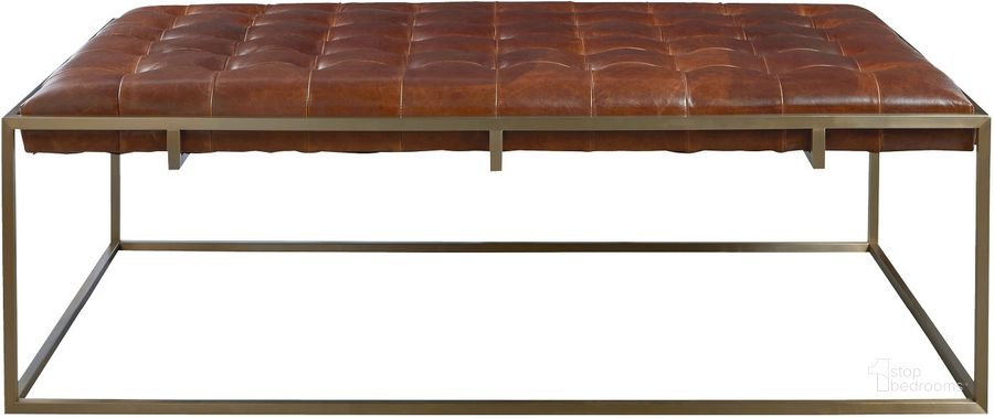The appearance of Curated Modern Travers Brown Cocktail Ottoman designed by Universal in the modern / contemporary interior design. This brown piece of furniture  was selected by 1StopBedrooms from Travers Collection to add a touch of cosiness and style into your home. Sku: 687514-650. Material: Leather. Product Type: Ottoman.