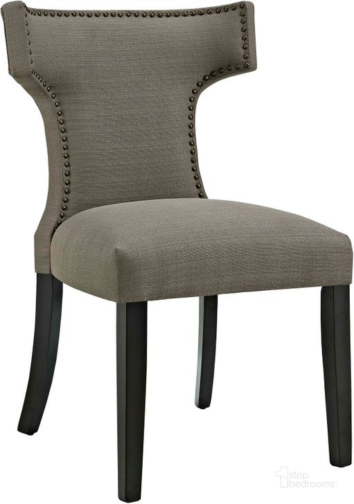 The appearance of Curve Granite Fabric Dining Chair designed by Modway in the modern / contemporary interior design. This granite piece of furniture  was selected by 1StopBedrooms from Curve Collection to add a touch of cosiness and style into your home. Sku: EEI-2221-GRA. Material: Wood. Product Type: Dining Chair. Image1