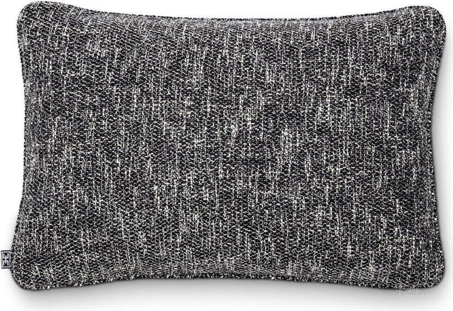 The appearance of Cushion Cambon Rectangular Black designed by Eichholtz in the modern / contemporary interior design. This black piece of furniture  was selected by 1StopBedrooms from Cambon Collection to add a touch of cosiness and style into your home. Sku: 115798. Product Type: Pillow. Image1