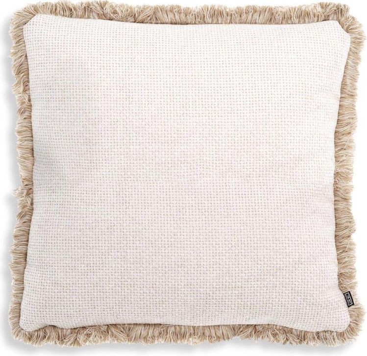 The appearance of Cushion Nami L Lyssa Off-White designed by Eichholtz in the modern / contemporary interior design. This off white piece of furniture  was selected by 1StopBedrooms from Nami Collection to add a touch of cosiness and style into your home. Sku: 116316. Product Type: Pillow. Image1