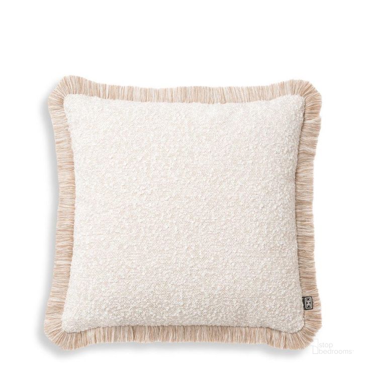The appearance of Cushion Nami S Boucle Cream designed by Eichholtz in the modern / contemporary interior design. This cream piece of furniture  was selected by 1StopBedrooms from Nami Collection to add a touch of cosiness and style into your home. Sku: 116320. Product Type: Pillow. Image1