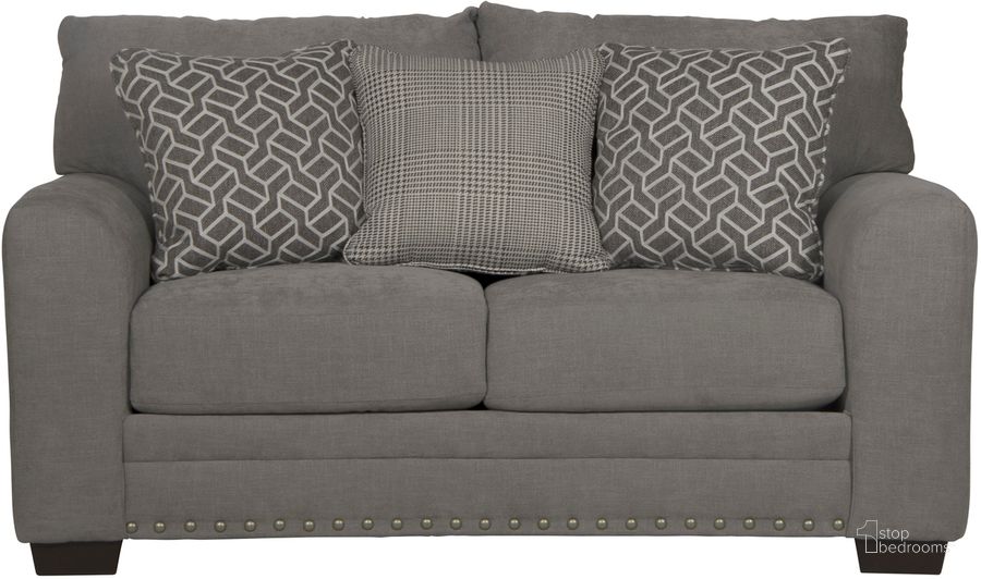 The appearance of Cutler Loveseat In Ash designed by Jackson in the traditional interior design. This ash piece of furniture  was selected by 1StopBedrooms from Cutler Collection to add a touch of cosiness and style into your home. Sku: 347802184318217718. Material: Fabric. Product Type: Loveseat. Image1