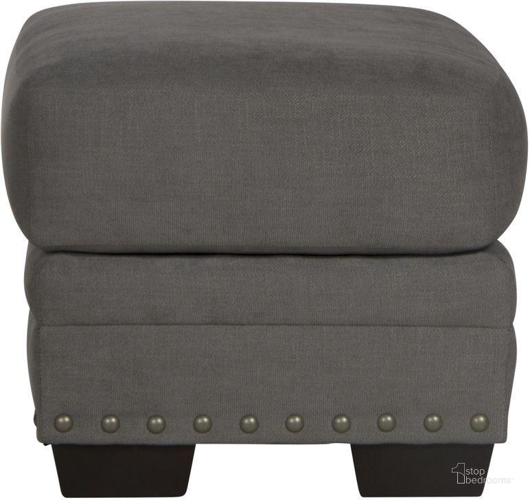 The appearance of Cutler Ottoman In Ash designed by Jackson in the traditional interior design. This ash piece of furniture  was selected by 1StopBedrooms from Cutler Collection to add a touch of cosiness and style into your home. Sku: 347810184318. Material: Fabric. Product Type: Ottoman. Image1
