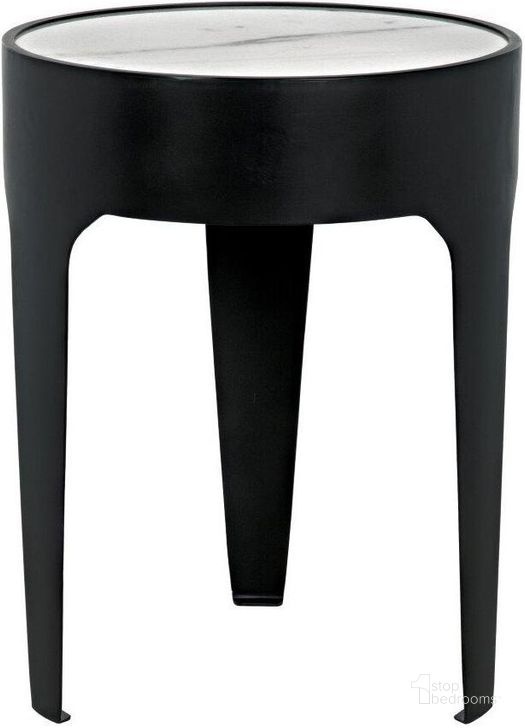 The appearance of Cylinder Small Side Table designed by Noir in the transitional interior design. This matte black piece of furniture  was selected by 1StopBedrooms from Cylinder Collection to add a touch of cosiness and style into your home. Sku: GTAB693MTB. Material: Marble. Product Type: Side Table. Image1