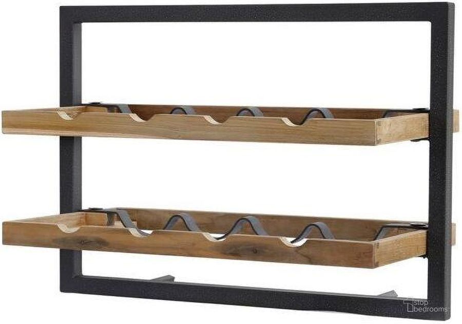 The appearance of D-Bodhi Wine Rack 8 Bottles designed by LH Imports in the modern / contemporary interior design. This brown piece of furniture  was selected by 1StopBedrooms from D-Bodhi Collection to add a touch of cosiness and style into your home. Sku: DBA91. Material: Metal. Product Type: Wine Rack. Image1