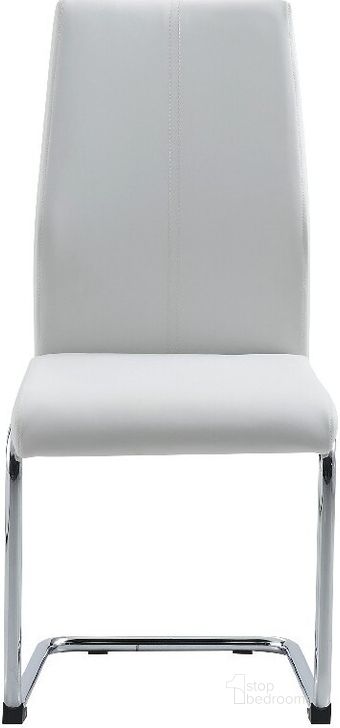 The appearance of D41Dc Dining Chair Wht With Wht Stitch Set Of 4 designed by Global Furniture USA in the modern / contemporary interior design. This white piece of furniture  was selected by 1StopBedrooms from D41Dc Collection to add a touch of cosiness and style into your home. Sku: D41DC-WHITE;D41DC-WHITE;D41DC-WHITE;D41DC-WHITE. Product Type: Dining Chair. Material: PU. Image1