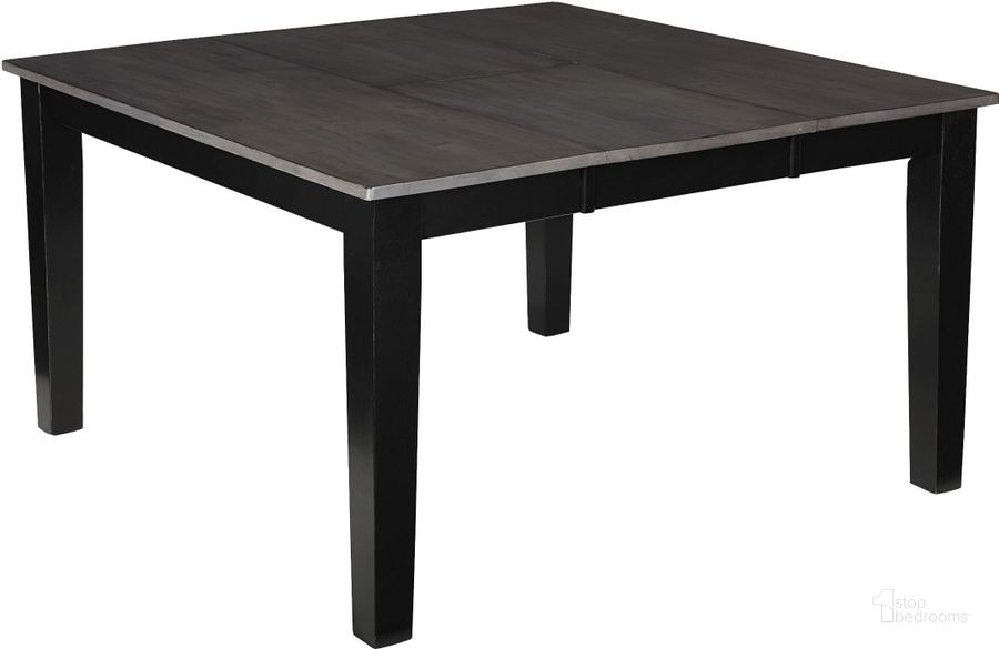 The appearance of Salem Gray and Black Extendable Dining Table designed by Progressive Furniture in the modern / contemporary interior design. This black piece of furniture  was selected by 1StopBedrooms from Salem Collection to add a touch of cosiness and style into your home. Sku: D811-10B/10T. Table Base Style: Legs. Table Top Shape: Square. Material: Wood. Product Type: Dining Table. Size: 36". Image1