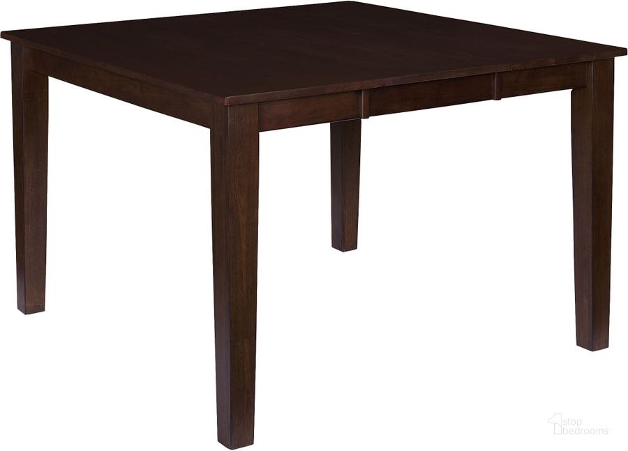 The appearance of Kinston Espresso Extendable Counter Height Dining Table designed by Progressive Furniture in the modern / contemporary interior design. This brown piece of furniture  was selected by 1StopBedrooms from Kinston Collection to add a touch of cosiness and style into your home. Sku: D814-12B/10T. Table Base Style: Legs. Table Top Shape: Square. Material: Wood. Product Type: Dining Table. Image1