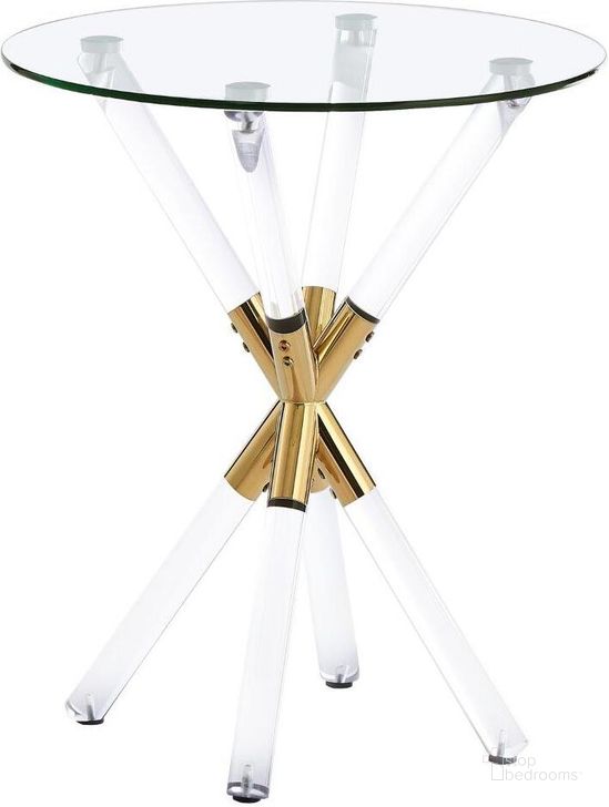 The appearance of Dalton Glass End Table designed by Best Master Furniture in the modern / contemporary interior design. This glass piece of furniture  was selected by 1StopBedrooms from Dalton Collection to add a touch of cosiness and style into your home. Sku: YF20E. Material: Glass. Product Type: End Table. Image1