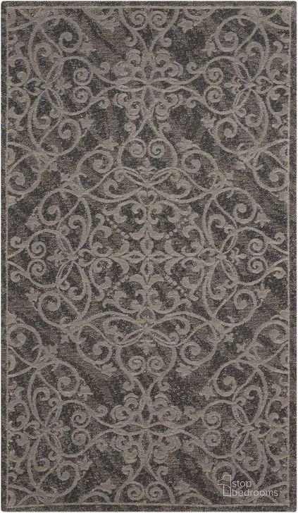 The appearance of Damask Grey 2 X 4 Area Rug designed by Nourison in the traditional interior design. This grey piece of furniture  was selected by 1StopBedrooms from Damask Collection to add a touch of cosiness and style into your home. Sku: 99446341303. Material: Polyester. Product Type: Area Rugs. Image1