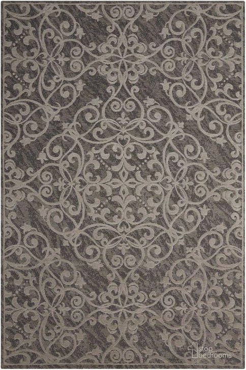 The appearance of Damask Grey 5 X 7 Area Rug designed by Nourison in the traditional interior design. This grey piece of furniture  was selected by 1StopBedrooms from Damask Collection to add a touch of cosiness and style into your home. Sku: 99446341310. Material: Polyester. Product Type: Area Rugs. Image1
