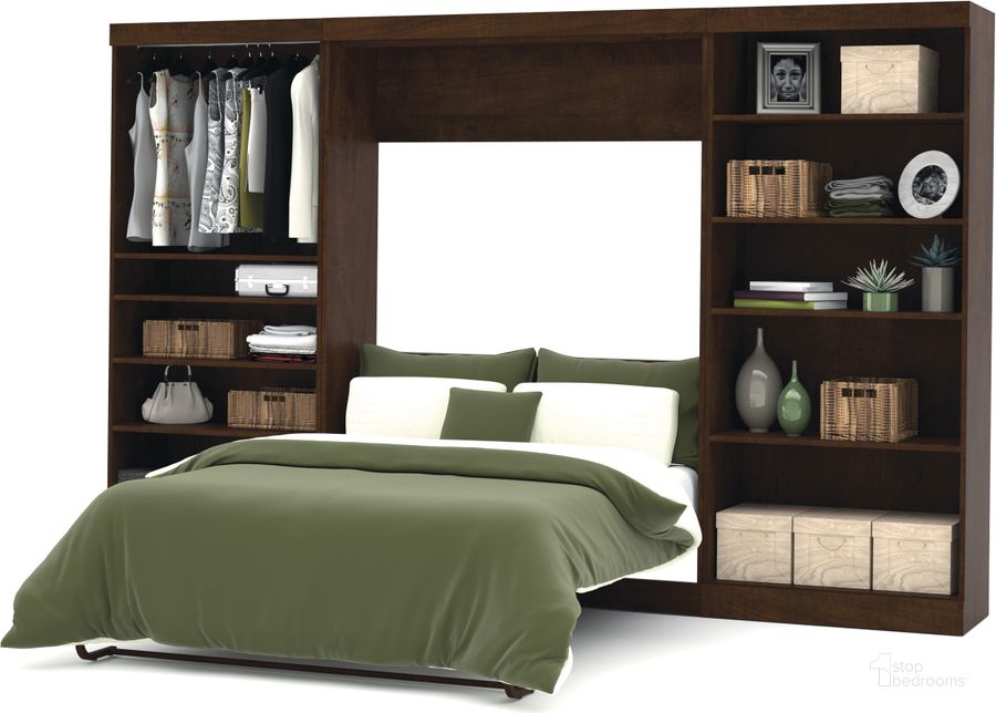 The appearance of Damiana Brown Full Murphy Bed 0qb2256676 designed by Luxe Linea in the modern / contemporary interior design. This brown piece of furniture  was selected by 1StopBedrooms from Damiana Collection to add a touch of cosiness and style into your home. Sku: 26895-69. Material: Wood. Bed Size: Full. Bed Type: Murphy Bed. Product Type: Murphy Bed. Image1