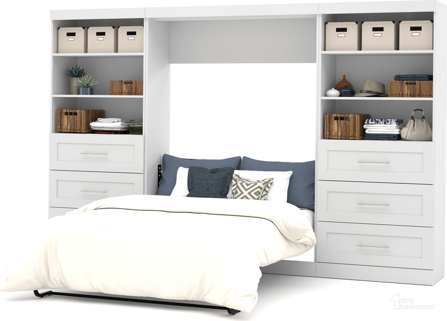 The appearance of Damiana White Full Murphy Bed 0qb2256786 designed by Luxe Linea in the modern / contemporary interior design. This white piece of furniture  was selected by 1StopBedrooms from Damiana Collection to add a touch of cosiness and style into your home. Sku: 26896-17. Material: Wood. Bed Size: Full. Bed Type: Murphy Bed. Product Type: Murphy Bed. Image1