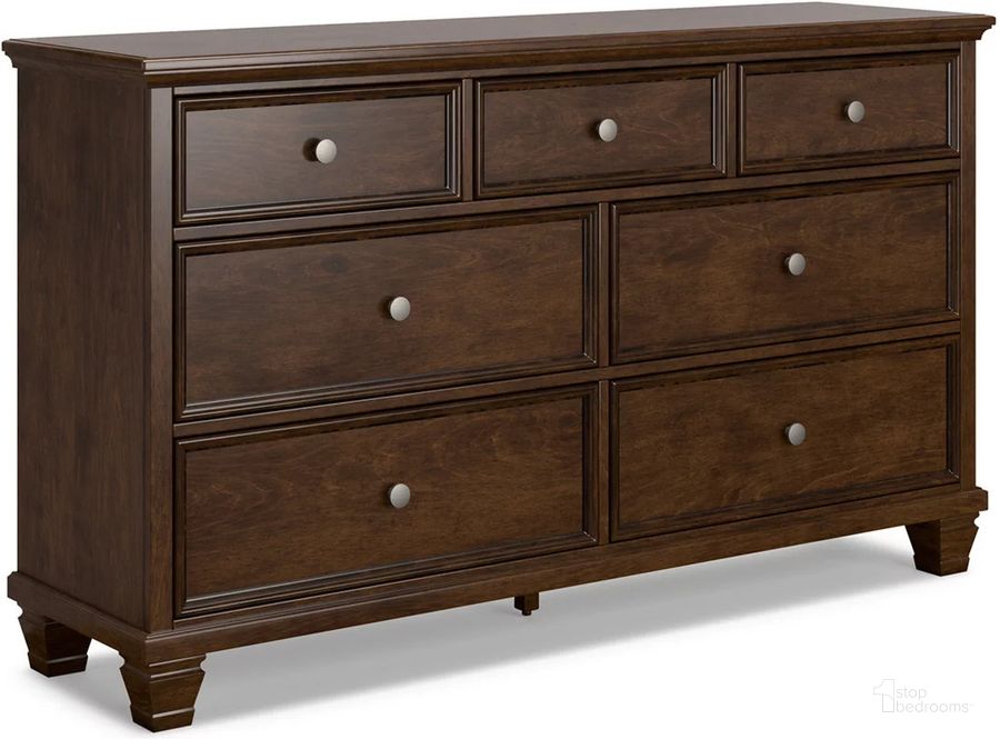 The appearance of Danabrin Brown Dresser designed by Signature Design by Ashley in the transitional interior design. This brown piece of furniture  was selected by 1StopBedrooms from Danabrin Collection to add a touch of cosiness and style into your home. Sku: B685-31. Material: Wood. Product Type: Dresser. Image1