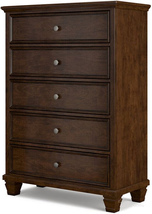 Danabrin Brown Five Drawer Chest by Ashley Furniture | 1StopBedrooms