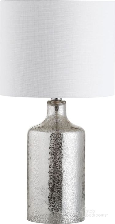 The appearance of Danaris Silver and Ivory Table Lamp designed by Safavieh in the modern / contemporary interior design. This ivory and silver piece of furniture  was selected by 1StopBedrooms from Safavieh TBL Collection to add a touch of cosiness and style into your home. Sku: TBL4095A. Material: Chrome. Product Type: Table Lamp. Image1