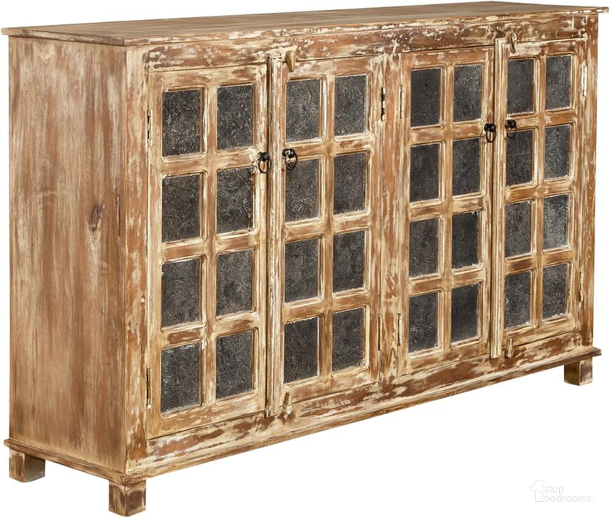 The appearance of Danbury Mills 4 Door Accent Cabinet designed by Liberty in the rustic / southwestern interior design. This sienna piece of furniture  was selected by 1StopBedrooms from Danbury Mills Collection to add a touch of cosiness and style into your home. Sku: 2078-AC6539. Material: Wood. Product Type: Accent Cabinet. Image1