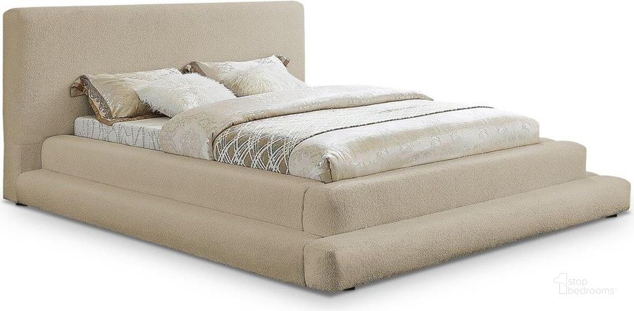 The appearance of Dane Beige Teddy Fabric Full Bed designed by Meridian in the modern / contemporary interior design. This beige piece of furniture  was selected by 1StopBedrooms from Dane Collection to add a touch of cosiness and style into your home. Sku: DaneBeige-F-1;DaneBeige-F-2;DaneBeige-F-3. Bed Type: Platform Bed. Material: Fabric. Product Type: Platform Bed. Bed Size: Full. Image1