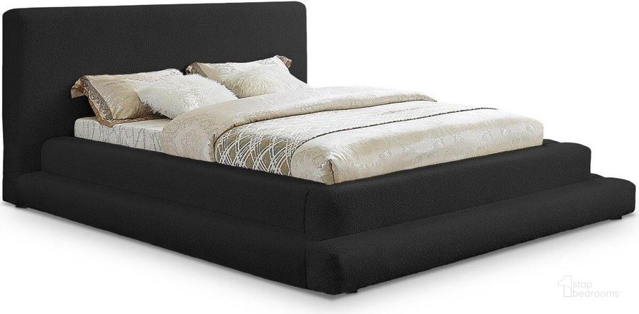 The appearance of Dane Black Teddy Fabric King Bed designed by Meridian in the modern / contemporary interior design. This black piece of furniture  was selected by 1StopBedrooms from Dane Collection to add a touch of cosiness and style into your home. Sku: DaneBlack-K-1;DaneBlack-K-2;DaneBlack-K-3. Bed Type: Platform Bed. Material: Fabric. Product Type: Platform Bed. Bed Size: King. Image1