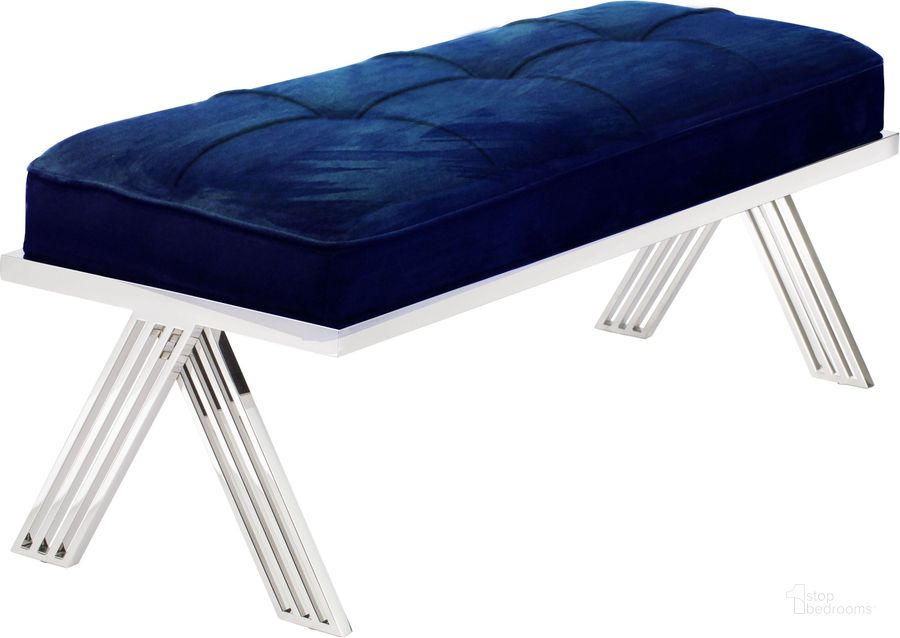 The appearance of Dania Blue Bench designed by Bellini Modern Living in the modern / contemporary interior design. This blue piece of furniture  was selected by 1StopBedrooms from Dania Collection to add a touch of cosiness and style into your home. Sku: Dania B BLU. Product Type: Bench.