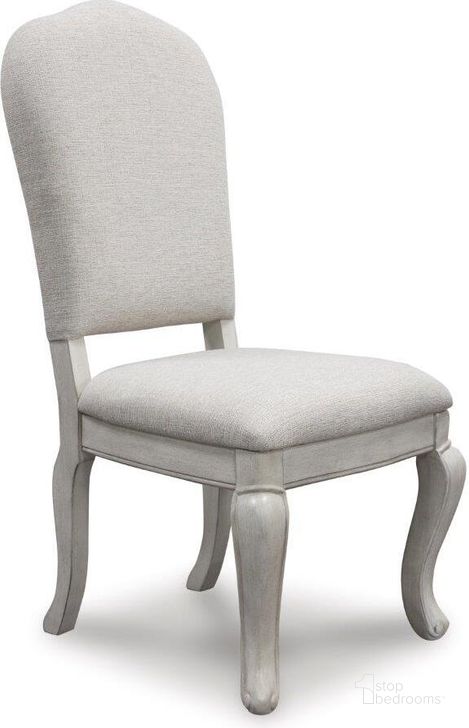 The appearance of Danuta Antique White Dining Chair Set of 2 designed by Versailles Home in the traditional interior design. This antique white piece of furniture  was selected by 1StopBedrooms from Danuta Collection to add a touch of cosiness and style into your home. Sku: D980-01. Material: Fabric. Product Type: Side Chair. Image1