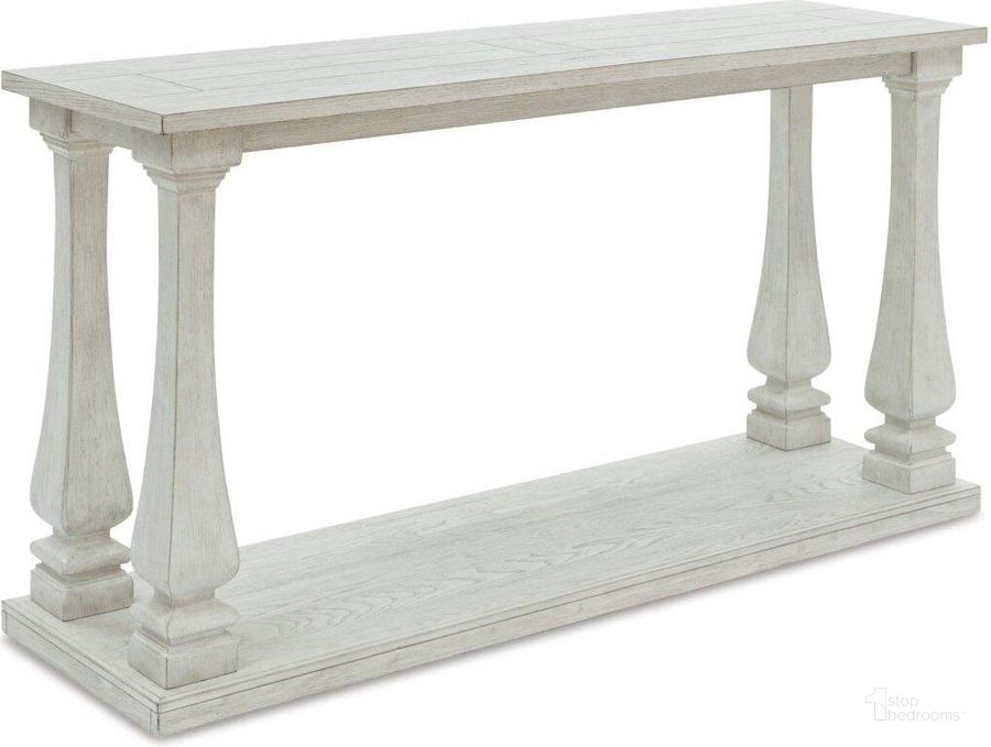 The appearance of Danuta Antique White Sofa Table designed by Versailles Home in the traditional interior design. This antique white piece of furniture  was selected by 1StopBedrooms from Danuta Collection to add a touch of cosiness and style into your home. Sku: T747-4. Material: Wood. Product Type: Sofa Table. Image1