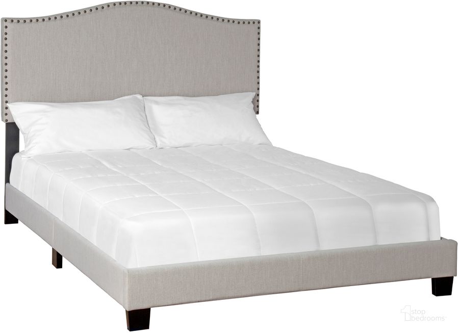 The appearance of Darcy Twin Upholstered Bed designed by Bernards in the  interior design. This gray piece of furniture  was selected by 1StopBedrooms from Darcy Collection to add a touch of cosiness and style into your home. Sku: 1605-103. Bed Size: Twin. Product Type: Upholstered Bed. Material: Rubberwood. Image1