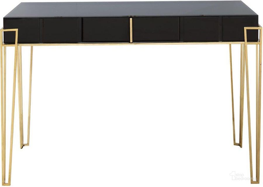 The appearance of Daria Console In Black designed by Camden Isle Furniture in the modern / contemporary interior design. This black piece of furniture  was selected by 1StopBedrooms from Daria Collection to add a touch of cosiness and style into your home. Sku: 86457. Product Type: Console. Image1