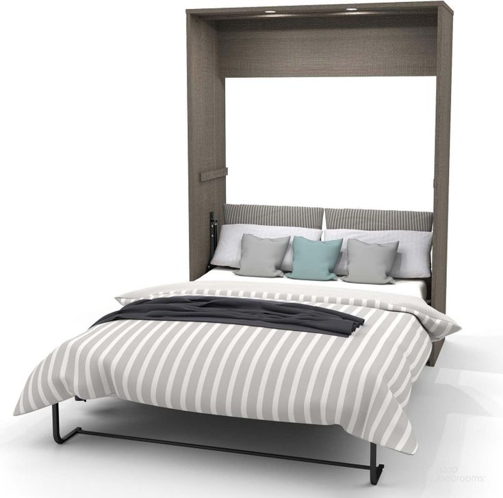 The appearance of Darping Gray Full Murphy Bed 0qb2325577 designed by Luxury Loft in the modern / contemporary interior design. This gray and white piece of furniture  was selected by 1StopBedrooms from Darping Collection to add a touch of cosiness and style into your home. Sku: 80183-47. Material: Wood. Bed Size: Full. Bed Type: Murphy Bed. Product Type: Murphy Bed. Image1